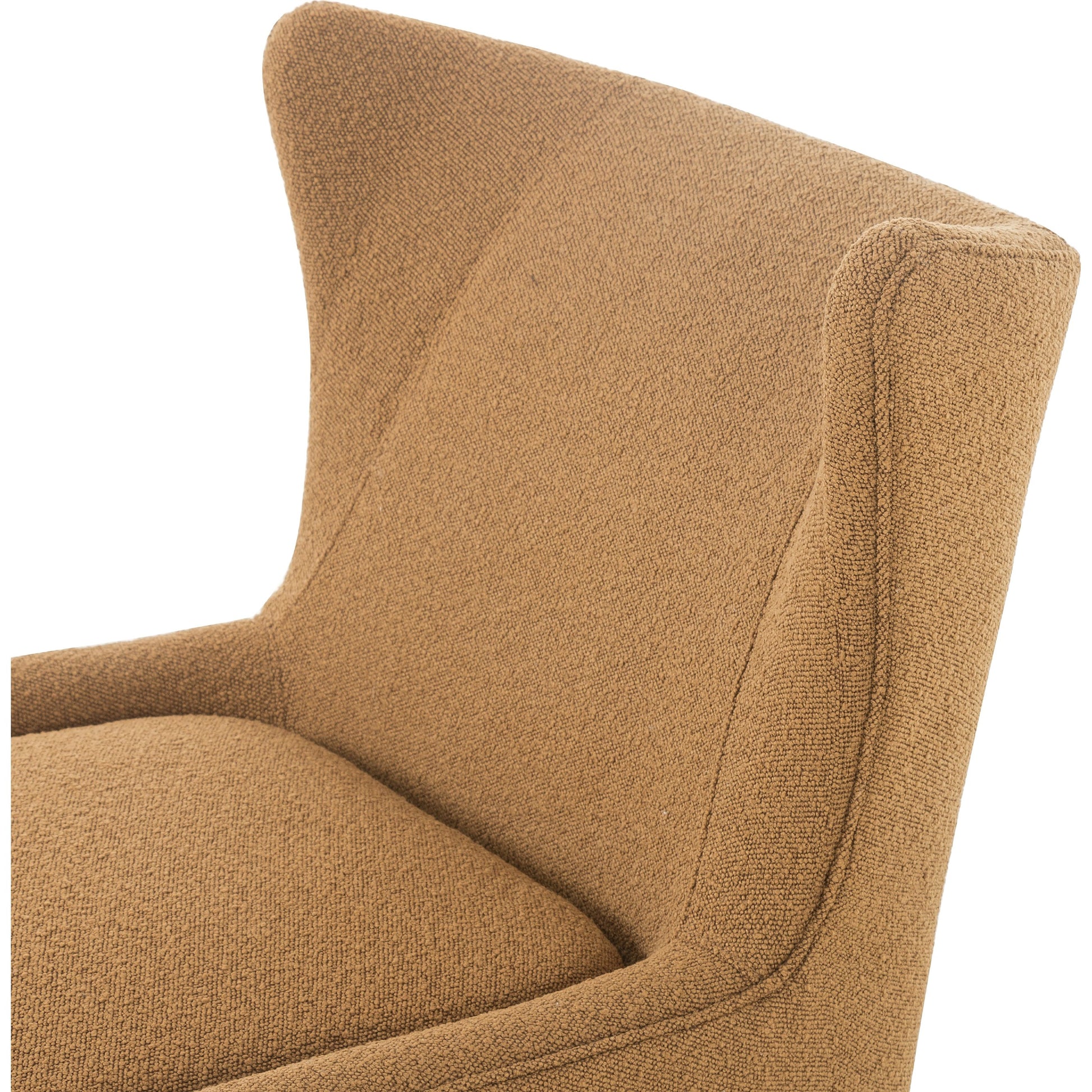 Marlow Wing Chair by Four Hands. Made from top grain leather, solid parawood, 100% polyester in a modern style.