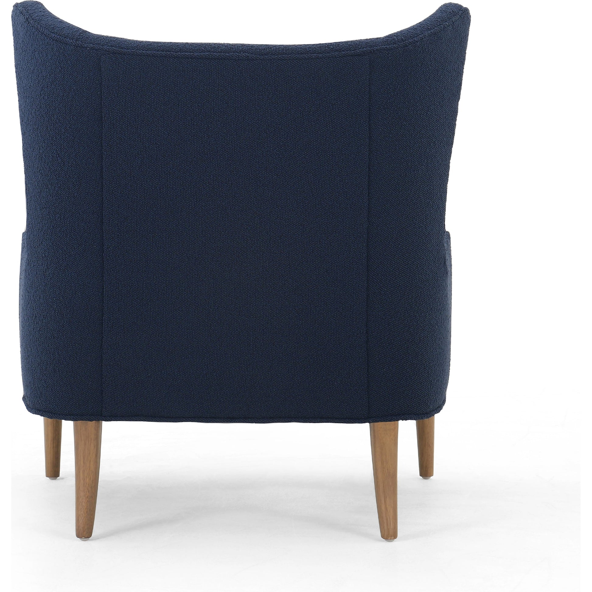 Marlow Wing Chair by Four Hands. Made from top grain leather, solid parawood, 100% polyester in a modern style.