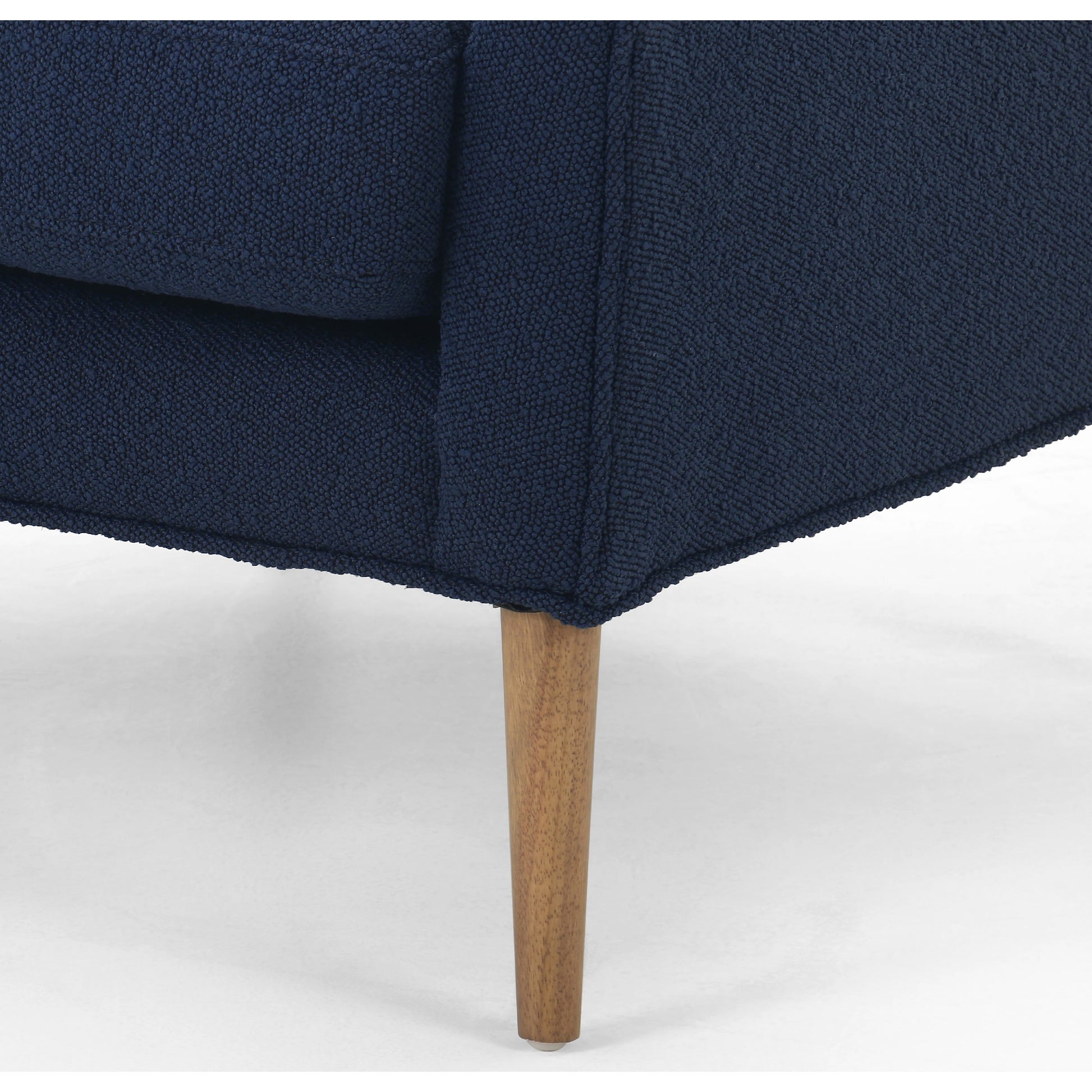 Marlow Wing Chair by Four Hands. Made from top grain leather, solid parawood, 100% polyester in a modern style.