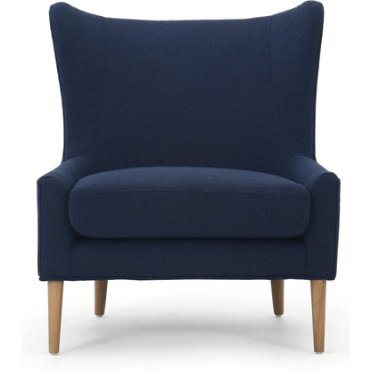 Marlow Wing Chair by Four Hands. Made from top grain leather, solid parawood, 100% polyester in a modern style.