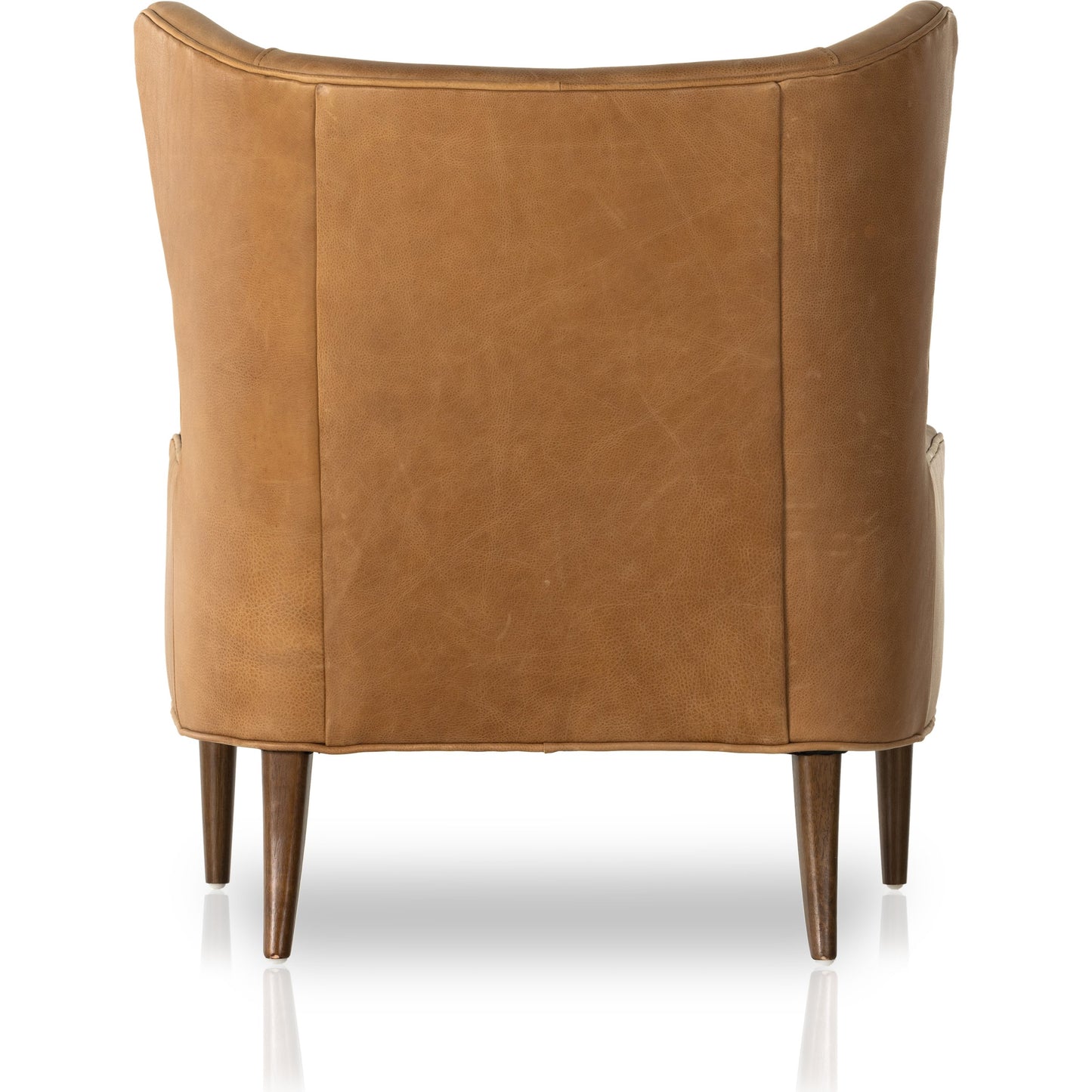 012 SI-1902437 | Additional Silo | Marlow Wing Chair by Four Hands. Made from top grain leather, solid parawood, 100% polyester in a modern style.