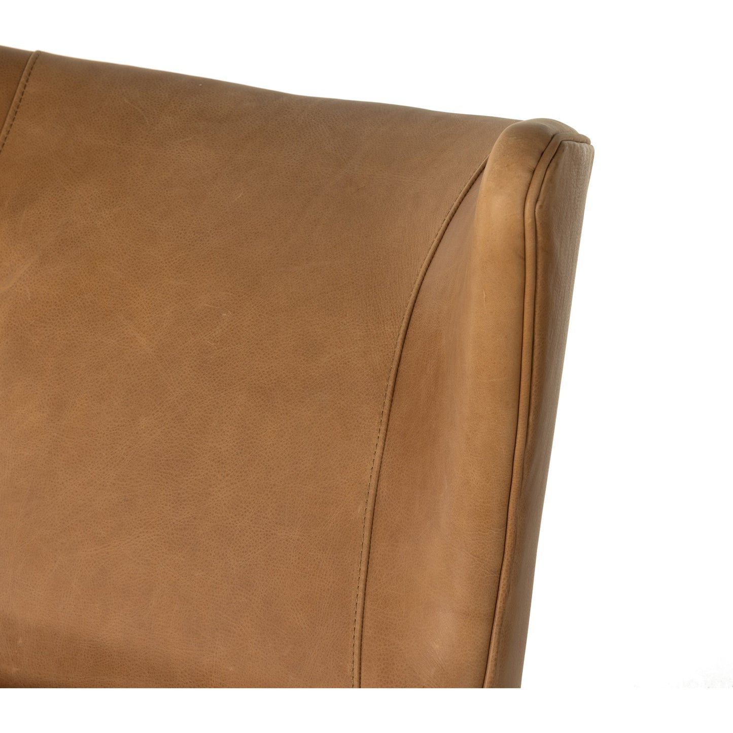014 SI-1902437 | Additional Silo | Marlow Wing Chair by Four Hands. Made from top grain leather, solid parawood, 100% polyester in a modern style.