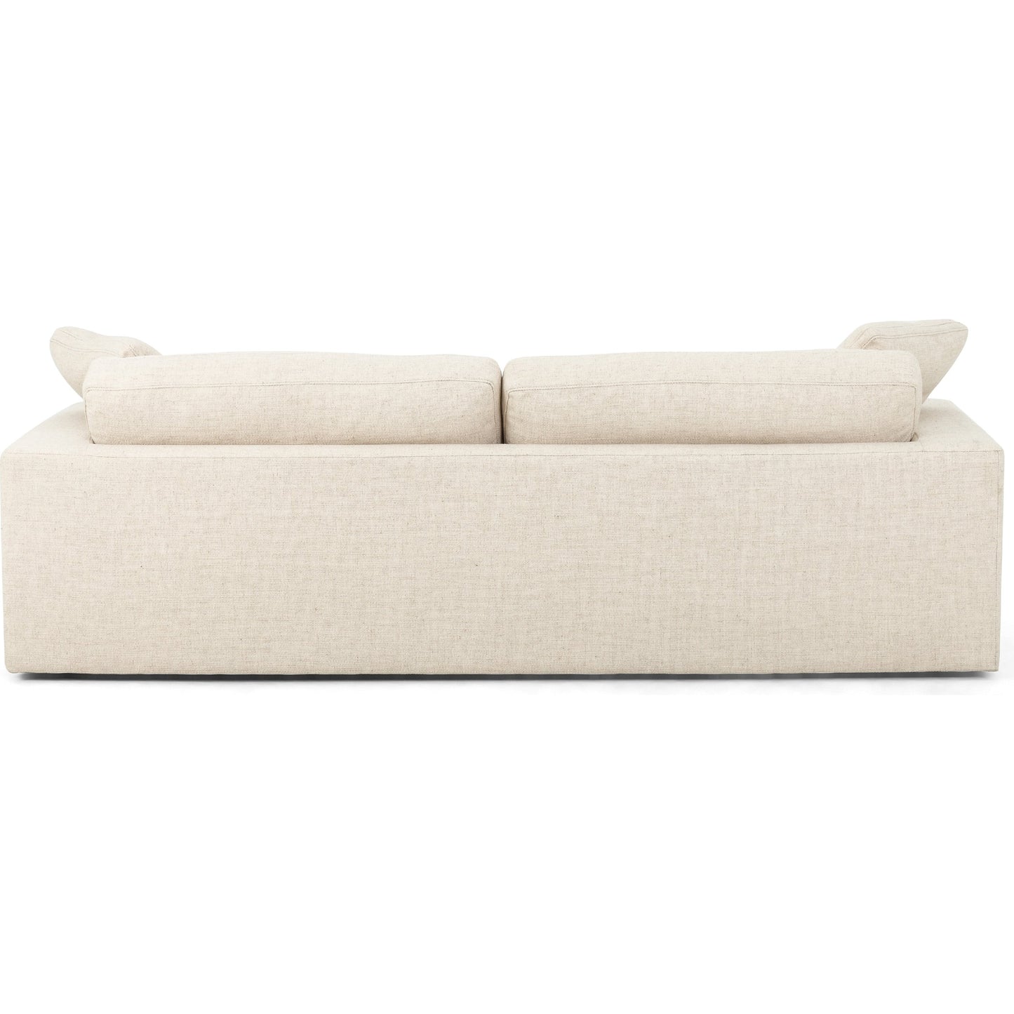 005 SI-1798914 | Additional Silo | Plume Sofa by Four Hands in thames cream. Made from 66% polyester, 19% acrylic, 15% flax, linen, poplar plywood, 60% waterfowl feather, 40% polyester fiber in a modern style.