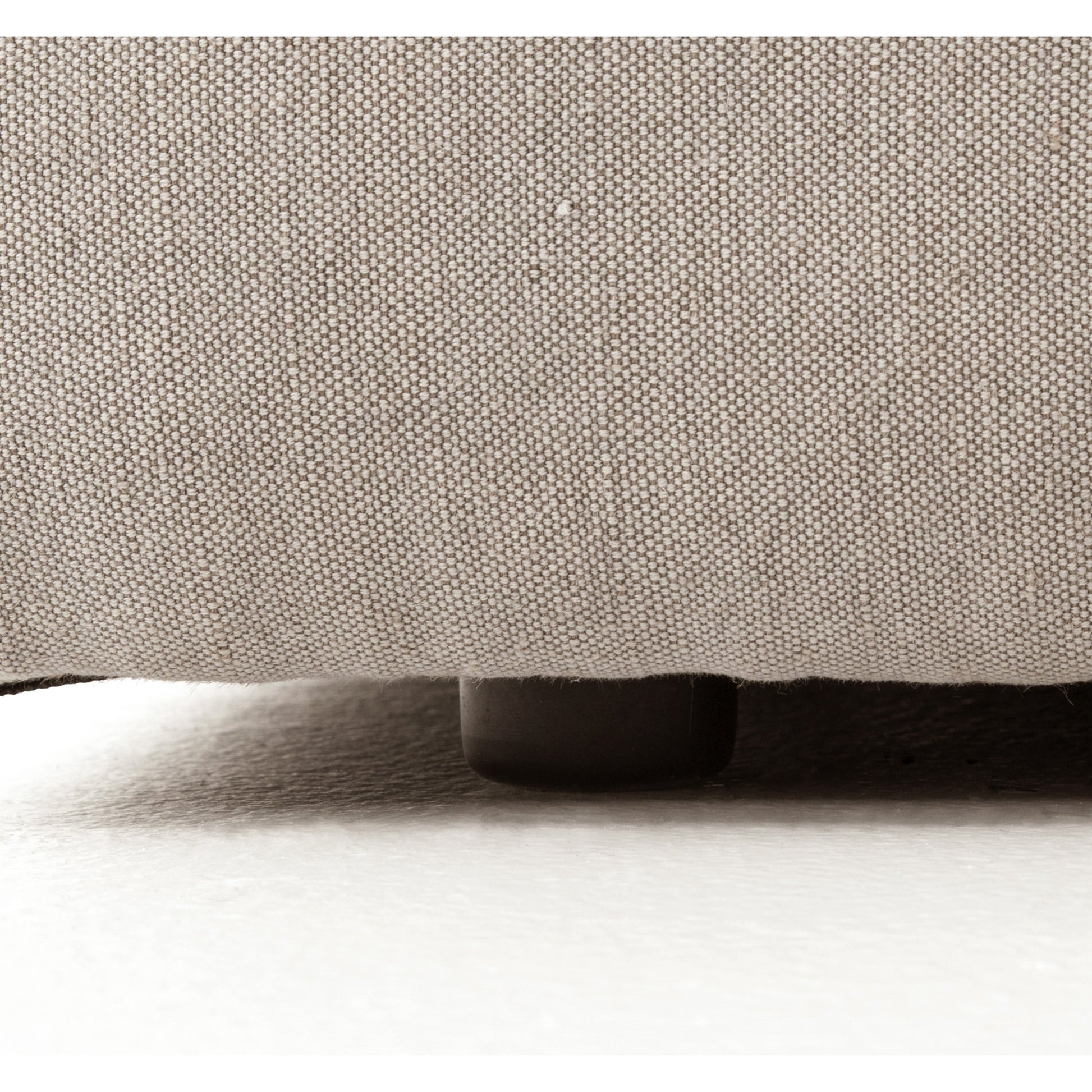 Plume Sofa by Four Hands in thames cream. Made from 66% polyester, 19% acrylic, 15% flax, linen, poplar plywood, 60% waterfowl feather, 40% polyester fiber in a modern style.