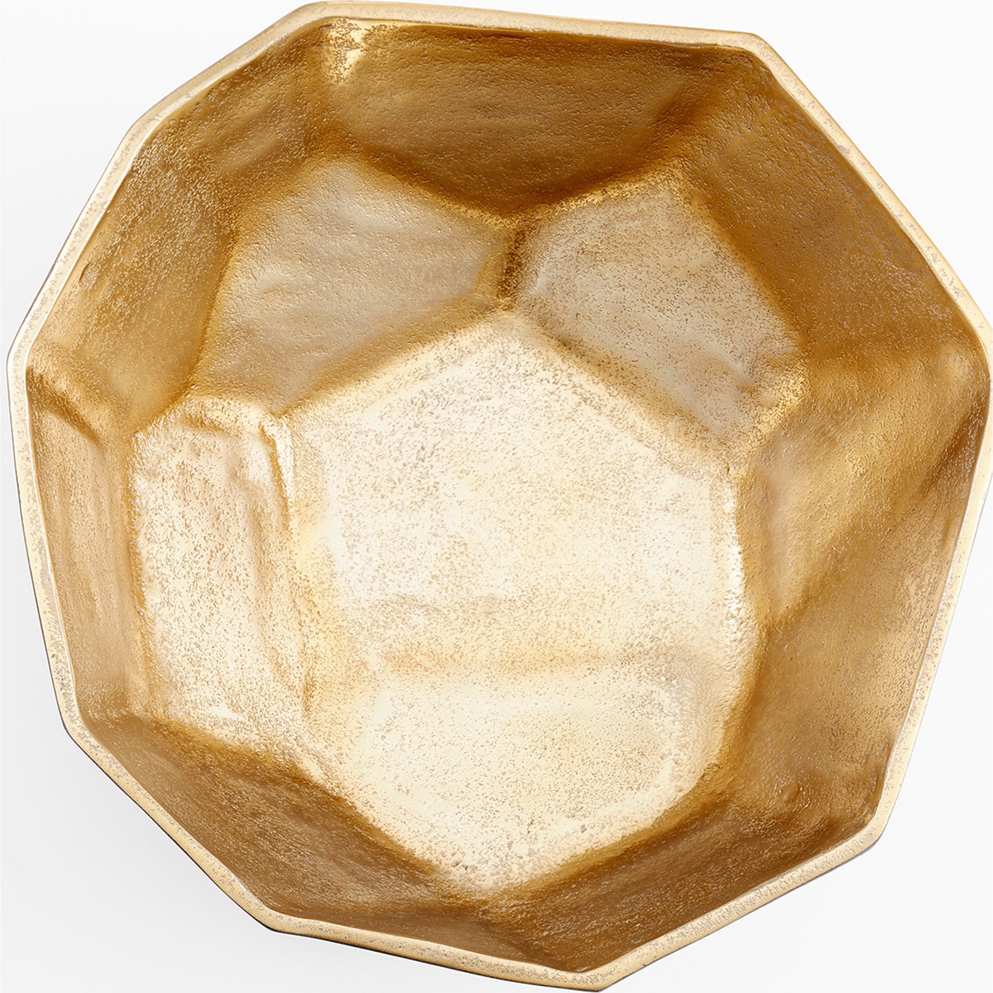 Radia Bowl by Cyan Design in matte black, gold. Made from aluminum in a modern style.