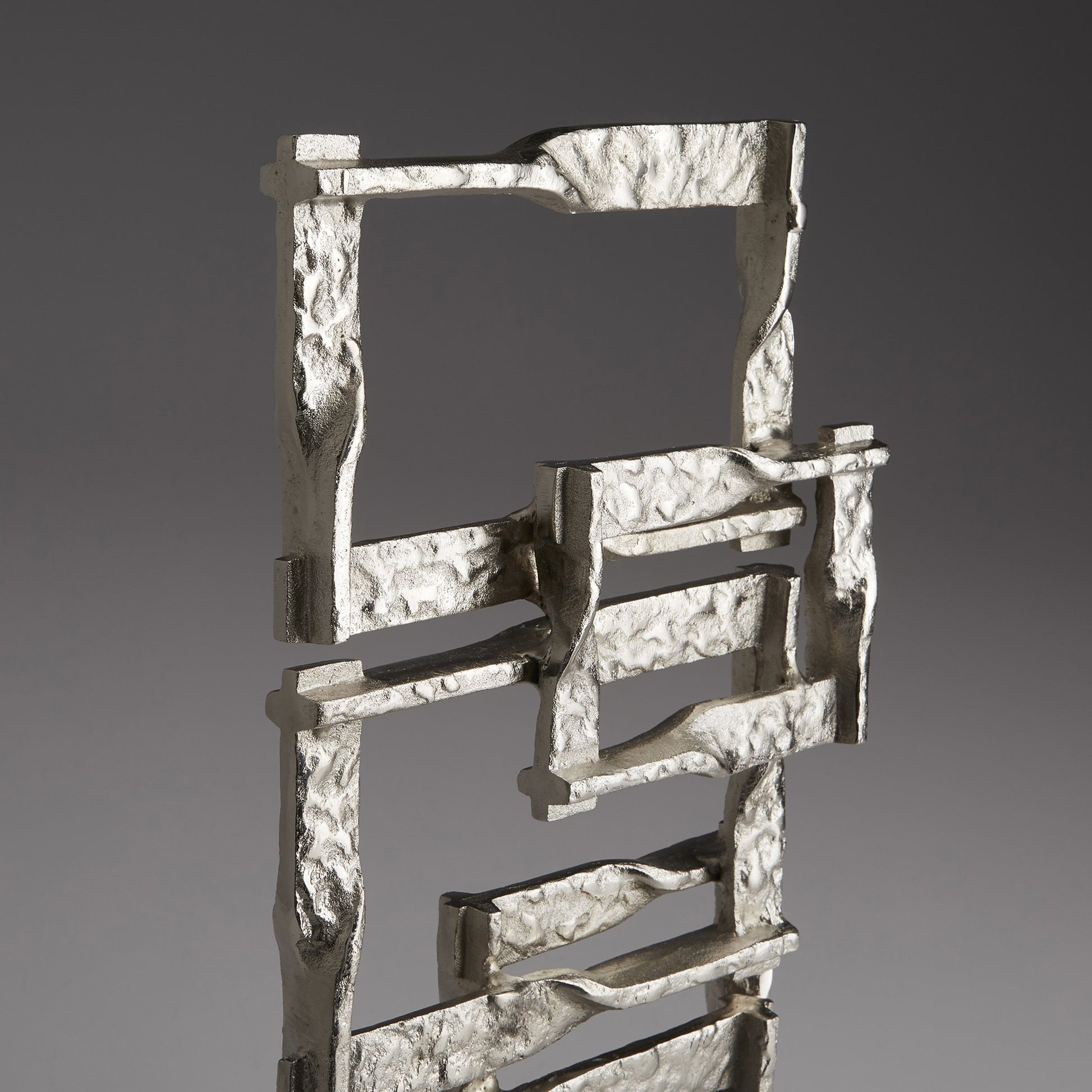 Akira Sculpture by Cyan Design in matte black, nickel. Made from aluminum in a modern style.