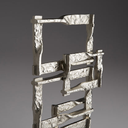 Akira Sculpture by Cyan Design in matte black, nickel. Made from aluminum in a modern style.