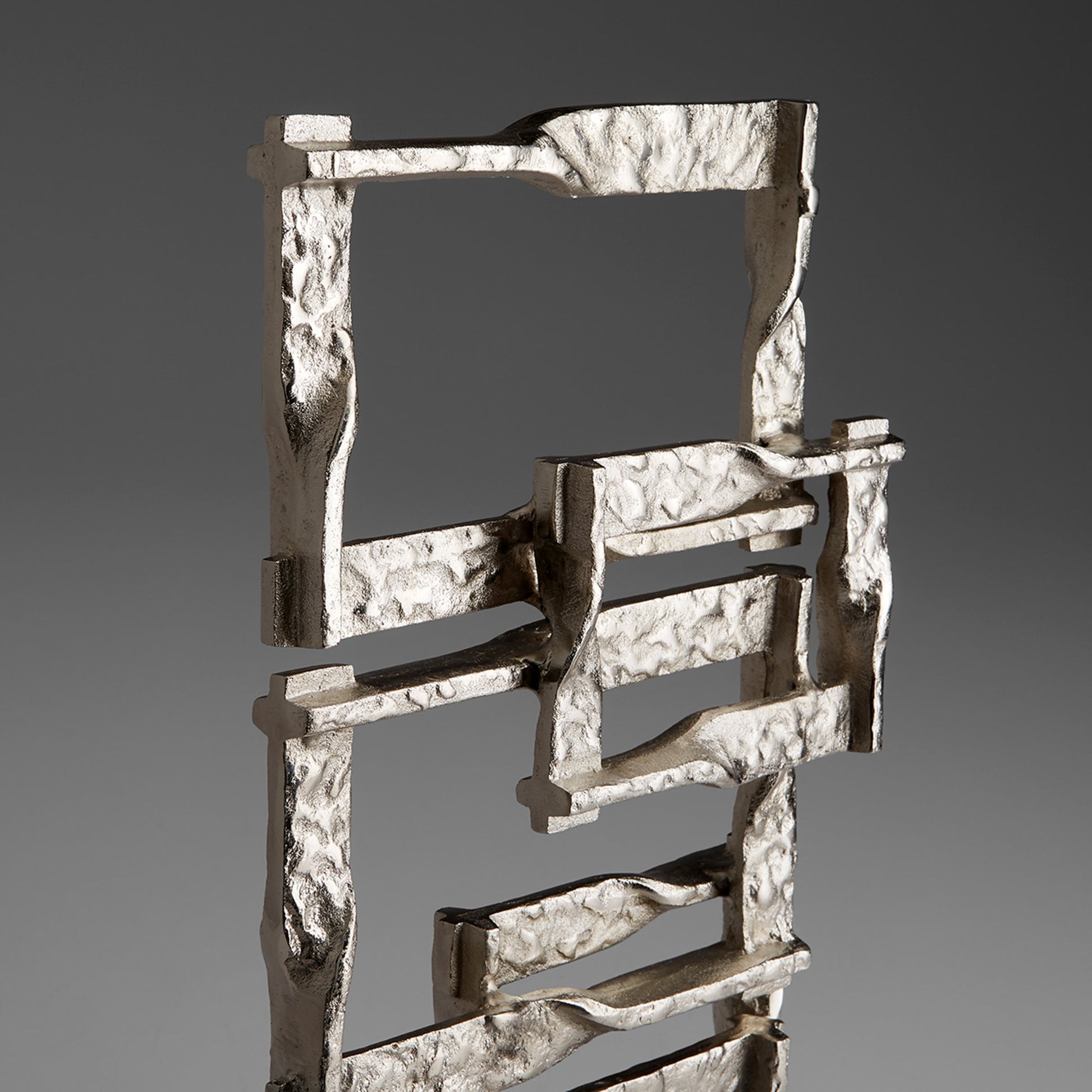 Akira Sculpture by Cyan Design in matte black, nickel. Made from aluminum in a modern style.