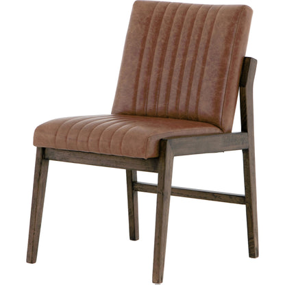 Alice Dining Chair by Four Hands. Made from top grain leather, solid beech in a modern style.