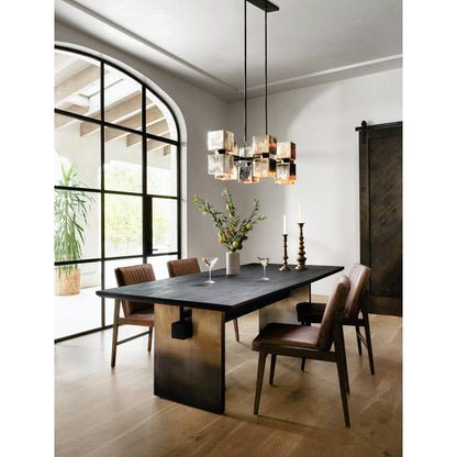 Alice Dining Chair by Four Hands. Made from top grain leather, solid beech in a modern style.