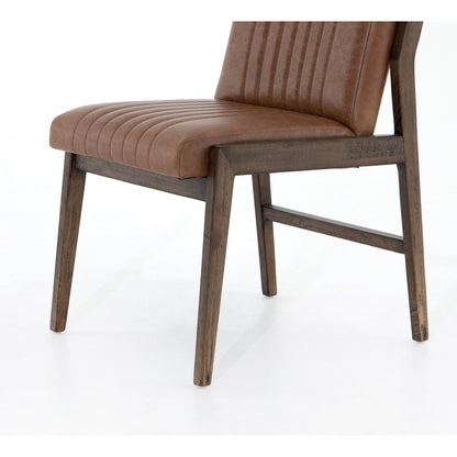 Alice Dining Chair by Four Hands. Made from top grain leather, solid beech in a modern style.