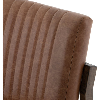 Alice Dining Chair by Four Hands. Made from top grain leather, solid beech in a modern style.