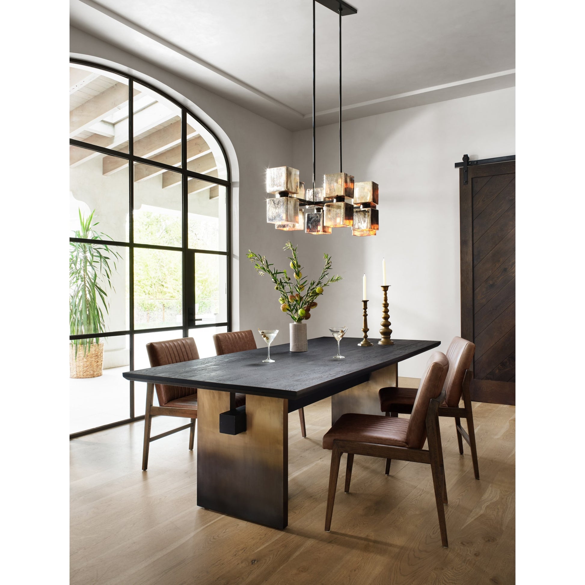 Alice Dining Chair by Four Hands. Made from top grain leather, solid beech in a modern style.