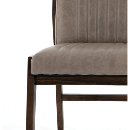 Alice Dining Chair by Four Hands. Made from top grain leather, solid beech in a modern style.