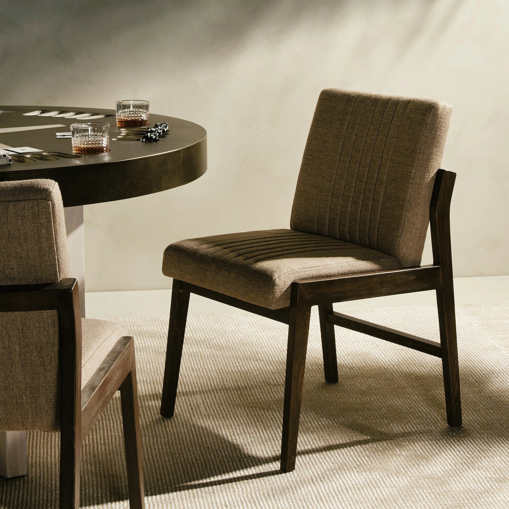 Alice Dining Chair by Four Hands. Made from top grain leather, solid beech in a modern style.