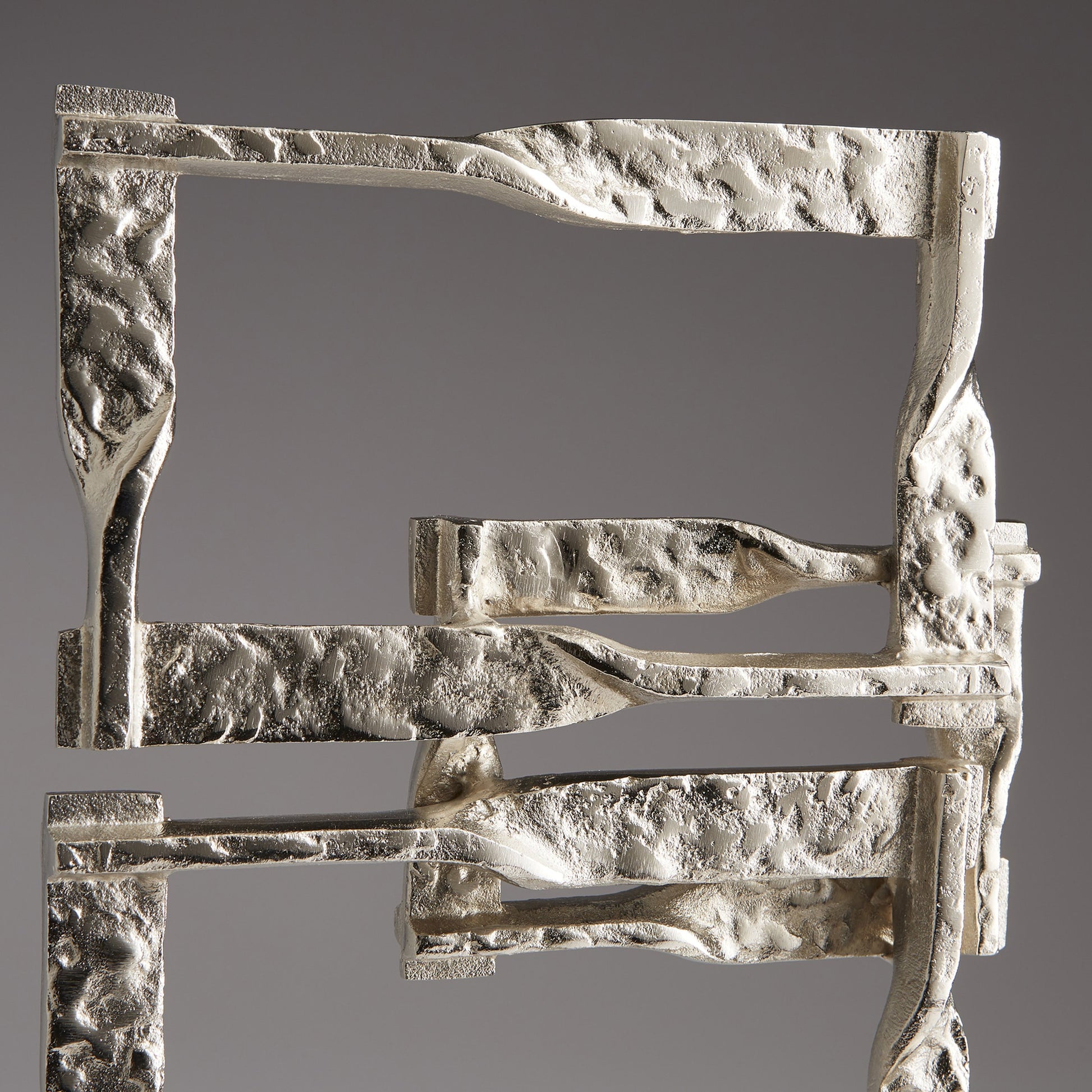 Akira Sculpture by Cyan Design in matte black, nickel. Made from aluminum in a modern style.