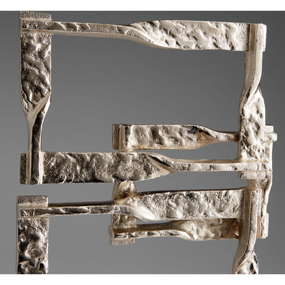 Akira Sculpture by Cyan Design in matte black, nickel. Made from aluminum in a modern style.