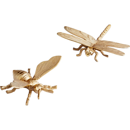 Fluttering Token 2 by Cyan Design in gold. Made from aluminum in a eclectic & global style.