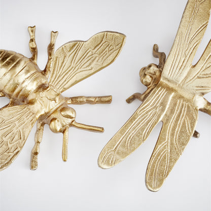 Fluttering Token 2 by Cyan Design in gold. Made from aluminum in a eclectic & global style.