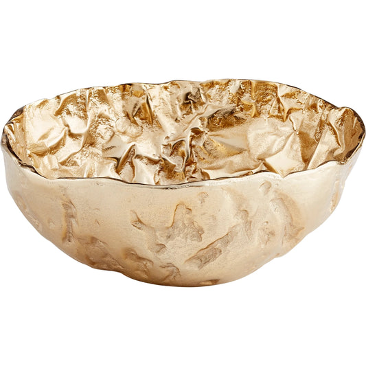 Bolivar Bowl by Cyan Design in gold. Made from aluminum in a eclectic & global style.