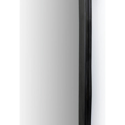 Dawson Floor Mirror by Four Hands in matte black. Made from iron, mirror in a modern style.