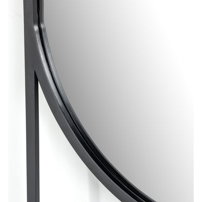 Dawson Floor Mirror by Four Hands in matte black. Made from iron, mirror in a modern style.