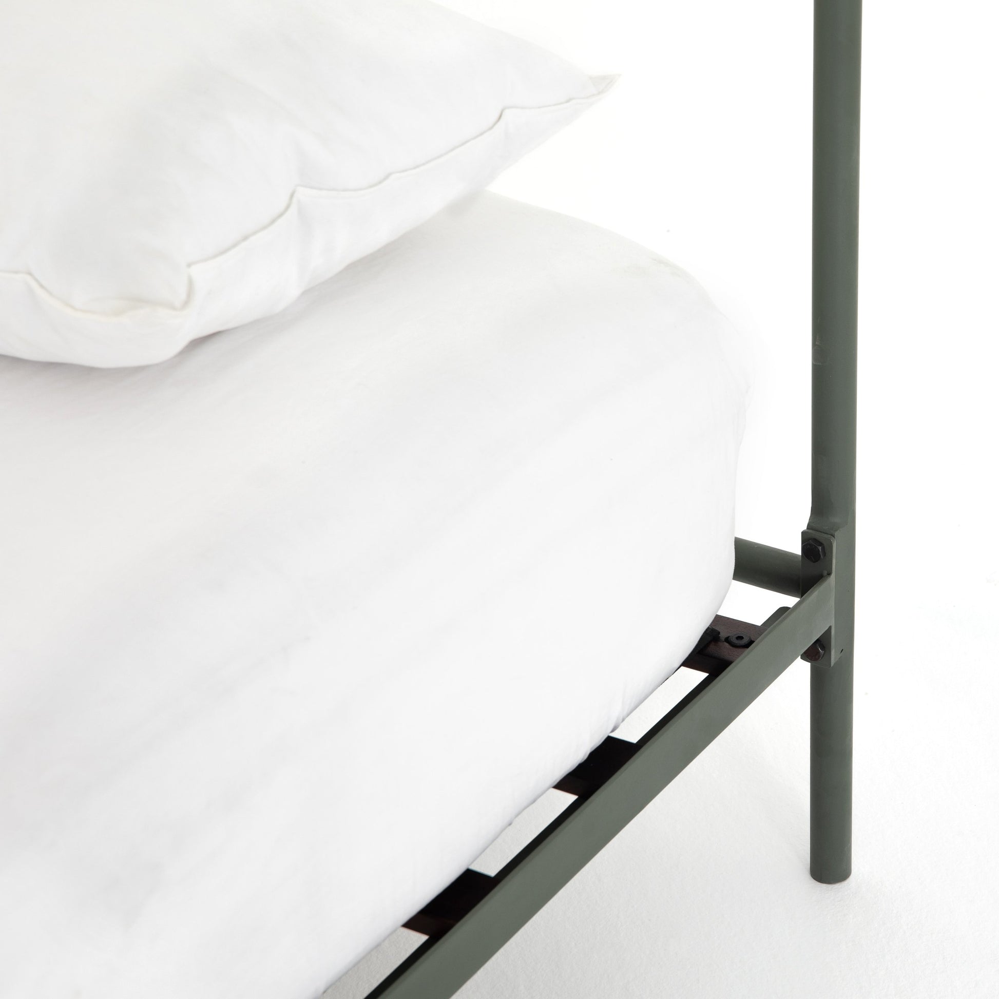 Casey Bed by Four Hands in sanblasted vintage black. Made from iron in a cottage & farmhouse style.