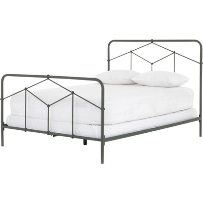 Casey Bed by Four Hands in sanblasted vintage black. Made from iron in a cottage & farmhouse style.