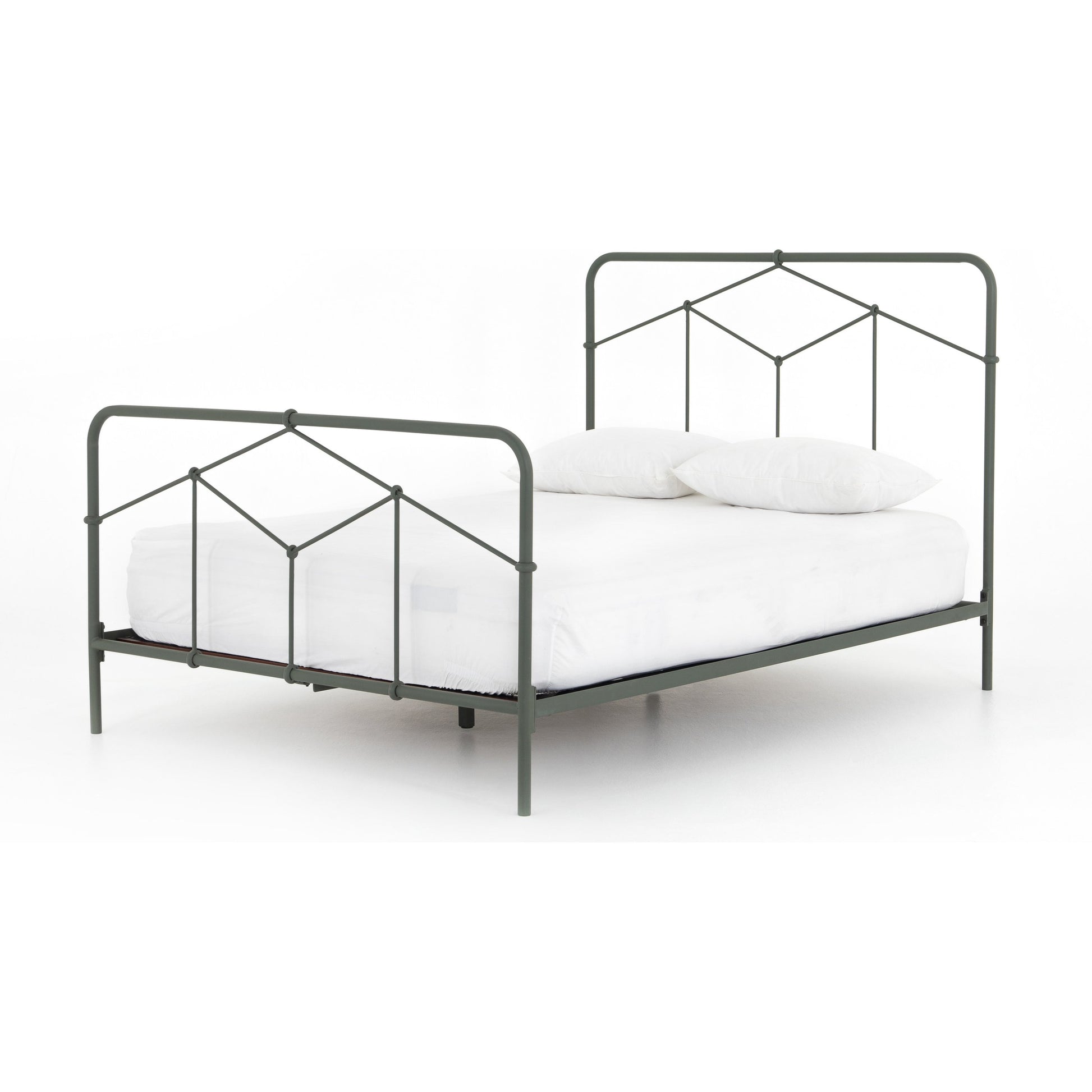 Casey Bed by Four Hands in sanblasted vintage black. Made from iron in a cottage & farmhouse style.