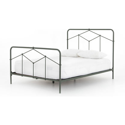 Casey Bed by Four Hands in sanblasted vintage black. Made from iron in a cottage & farmhouse style.