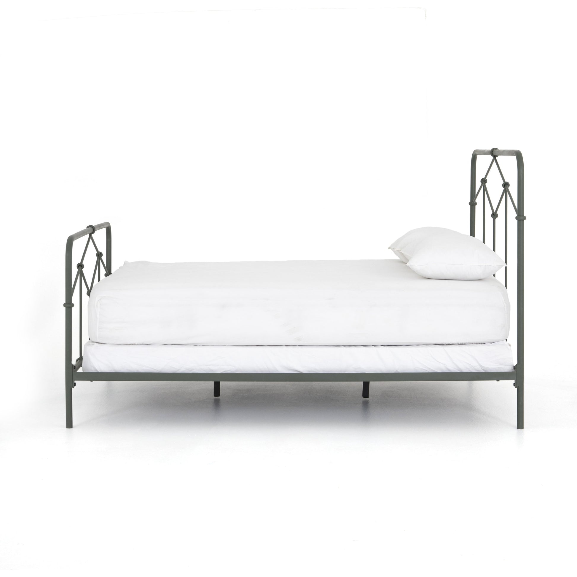 Casey Bed by Four Hands in sanblasted vintage black. Made from iron in a cottage & farmhouse style.