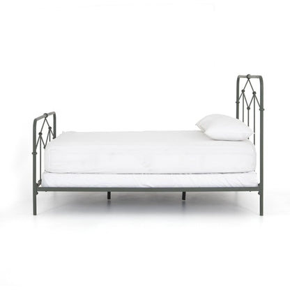 Casey Bed by Four Hands in sanblasted vintage black. Made from iron in a cottage & farmhouse style.
