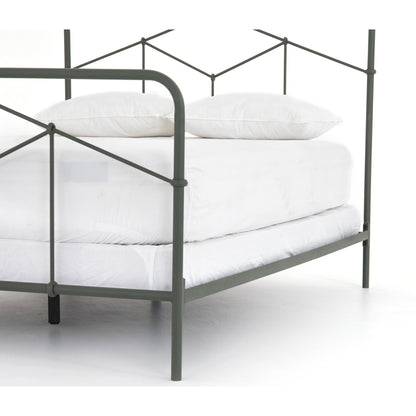 Casey Bed by Four Hands in sanblasted vintage black. Made from iron in a cottage & farmhouse style.