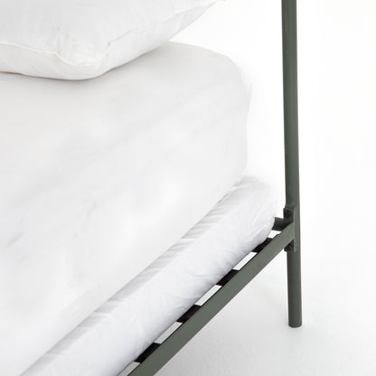 Casey Bed by Four Hands in sanblasted vintage black. Made from iron in a cottage & farmhouse style.