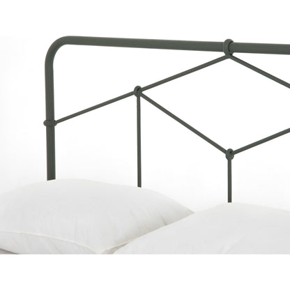 Casey Bed by Four Hands in sanblasted vintage black. Made from iron in a cottage & farmhouse style.