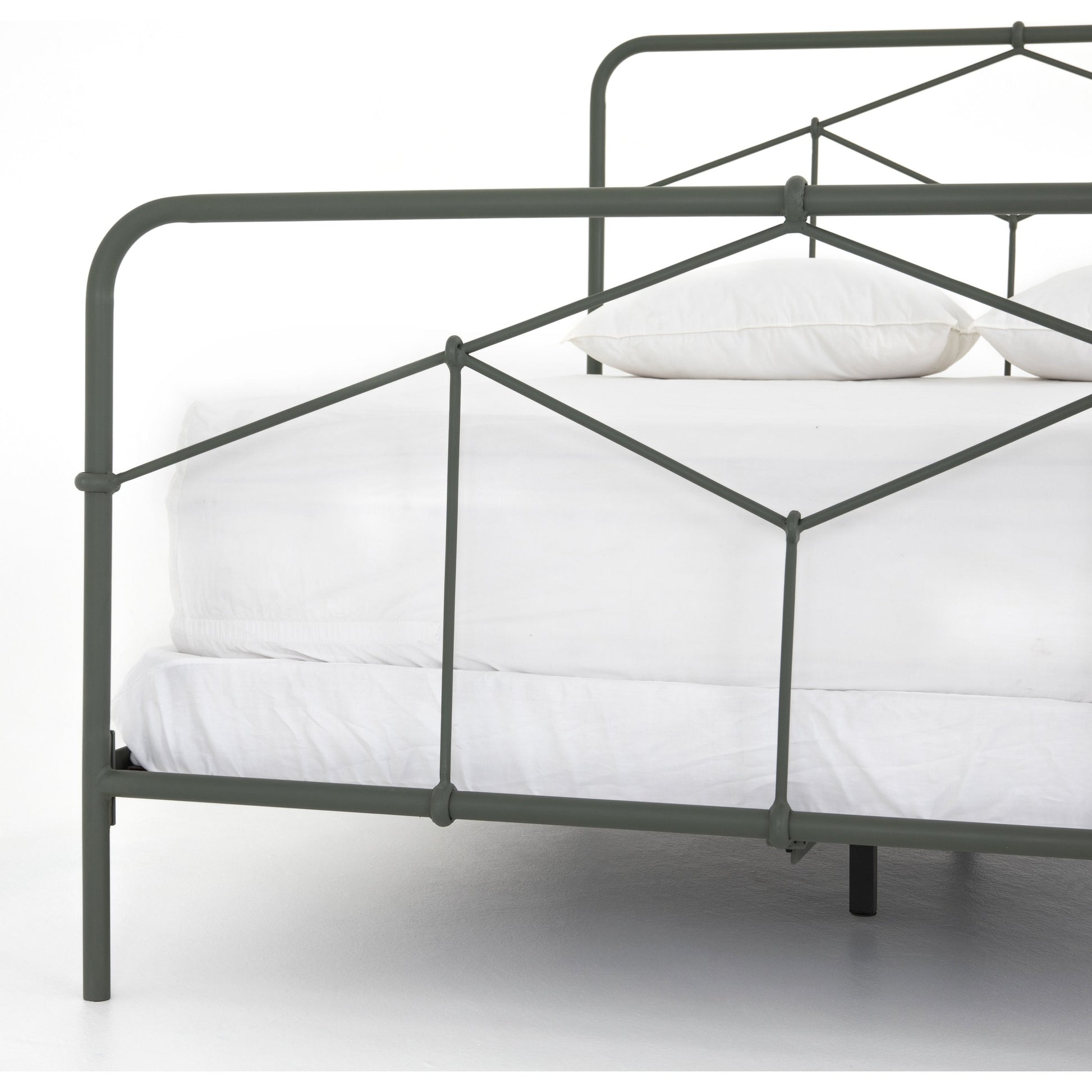 Casey Bed by Four Hands in sanblasted vintage black. Made from iron in a cottage & farmhouse style.