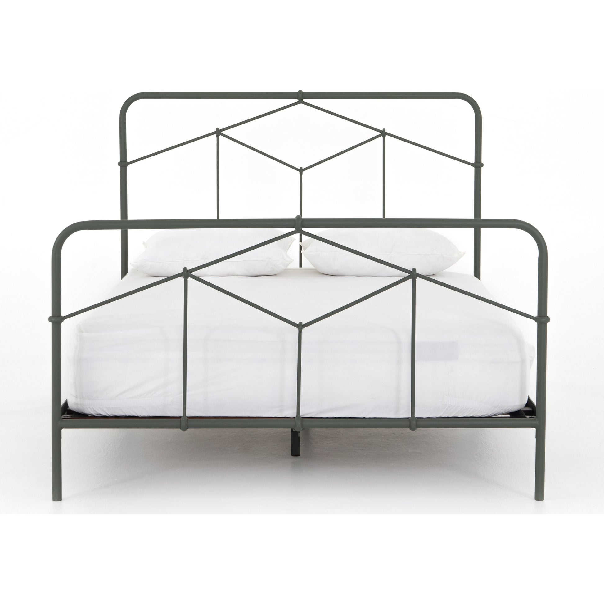 Casey Bed by Four Hands in sanblasted vintage black. Made from iron in a cottage & farmhouse style.