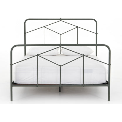 Casey Bed by Four Hands in sanblasted vintage black. Made from iron in a cottage & farmhouse style.