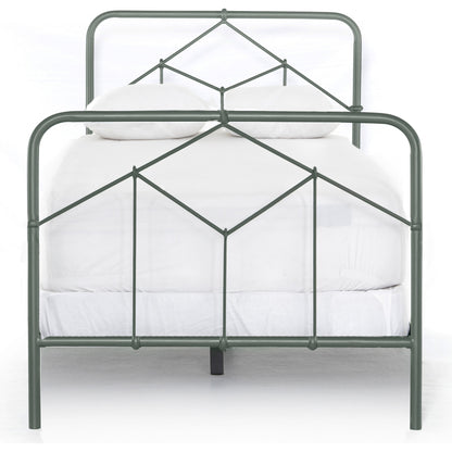 Casey Bed by Four Hands in sanblasted vintage black. Made from iron in a cottage & farmhouse style.