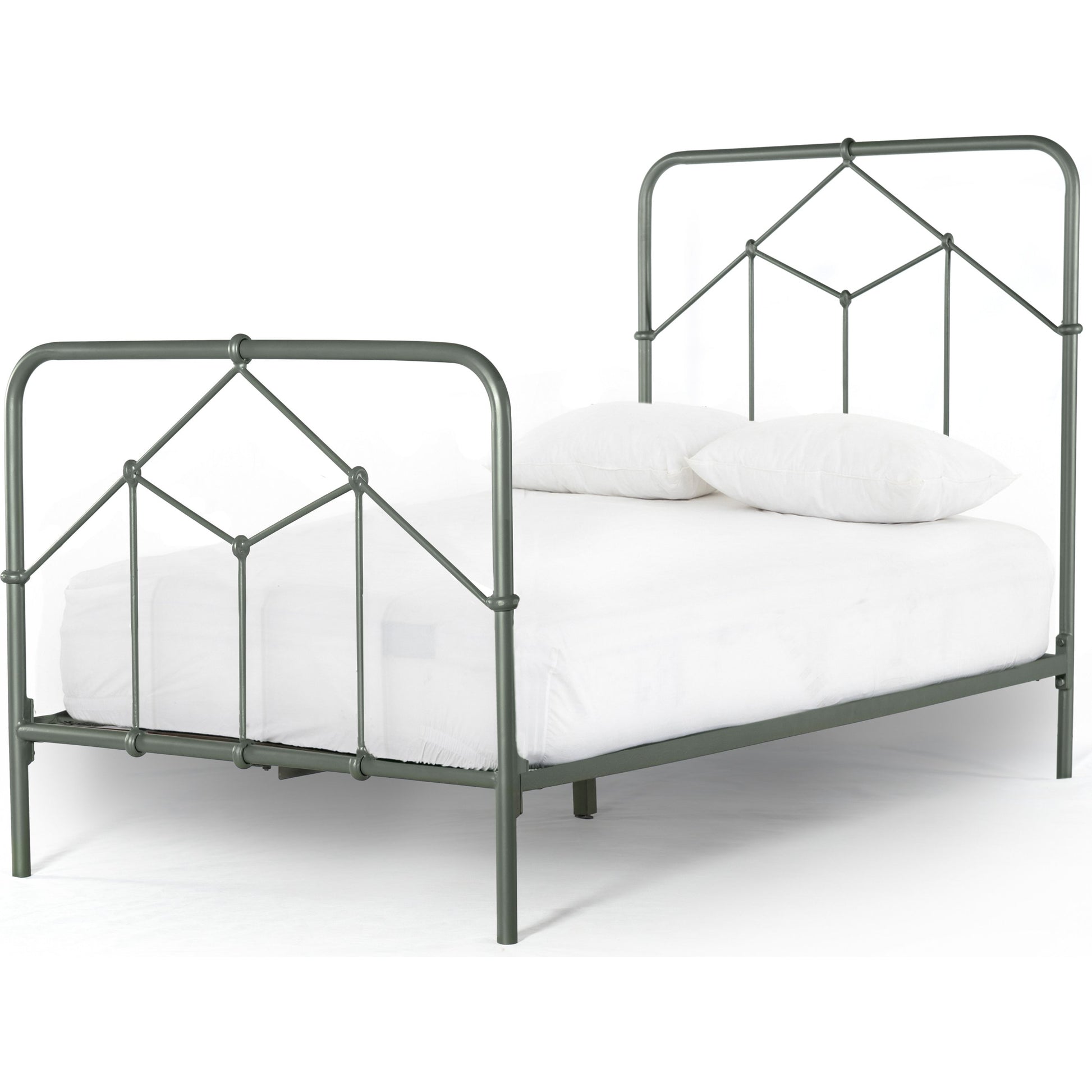Casey Bed by Four Hands in sanblasted vintage black. Made from iron in a cottage & farmhouse style.
