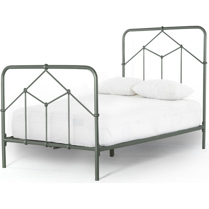 Casey Bed by Four Hands in sanblasted vintage black. Made from iron in a cottage & farmhouse style.