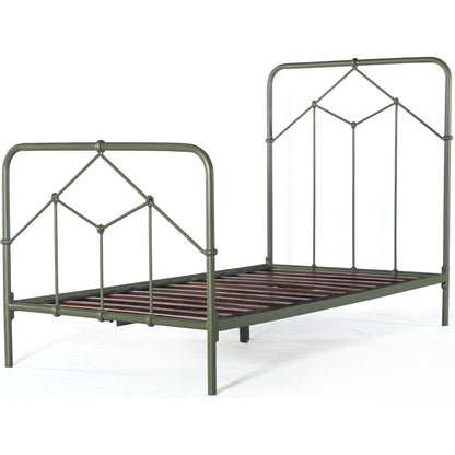 Casey Bed by Four Hands in sanblasted vintage black. Made from iron in a cottage & farmhouse style.