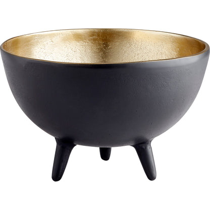Inca Bowl by Cyan Design in matte black, gold. Made from aluminum in a eclectic & global style.