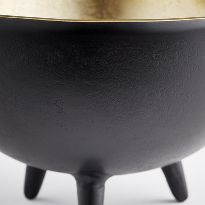 Inca Bowl by Cyan Design in matte black, gold. Made from aluminum in a eclectic & global style.