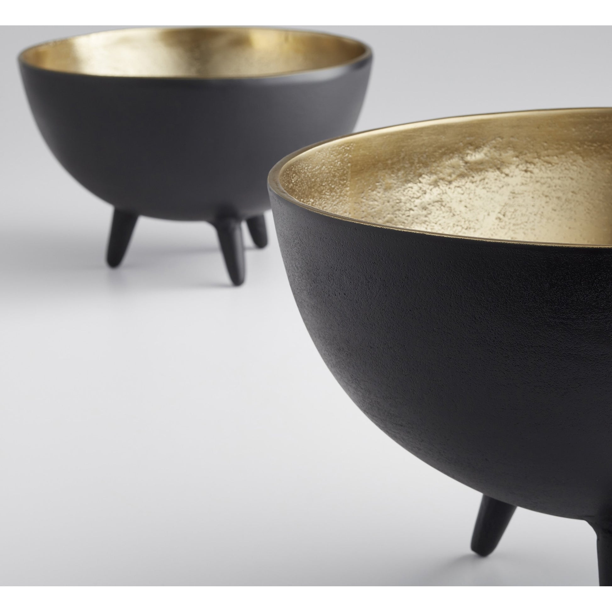 Inca Bowl by Cyan Design in matte black, gold. Made from aluminum in a eclectic & global style.
