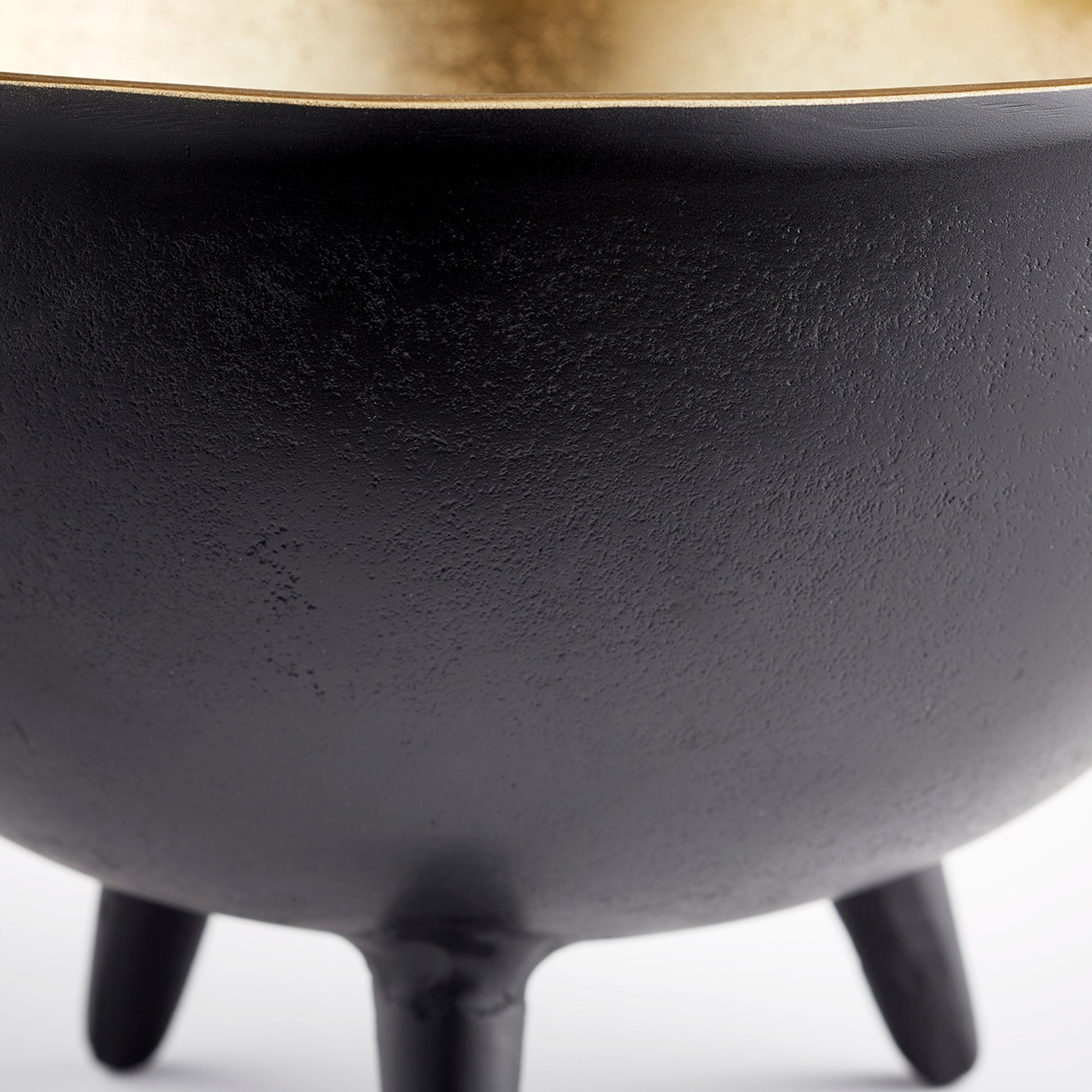 Inca Bowl by Cyan Design in matte black, gold. Made from aluminum in a eclectic & global style.