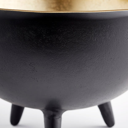 Inca Bowl by Cyan Design in matte black, gold. Made from aluminum in a eclectic & global style.