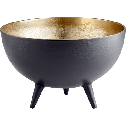 Inca Bowl by Cyan Design in matte black, gold. Made from aluminum in a eclectic & global style.