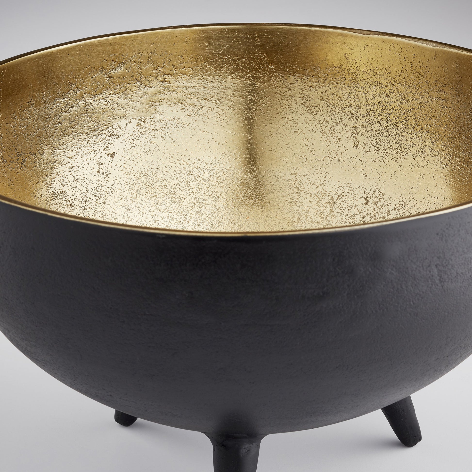 Inca Bowl by Cyan Design in matte black, gold. Made from aluminum in a eclectic & global style.