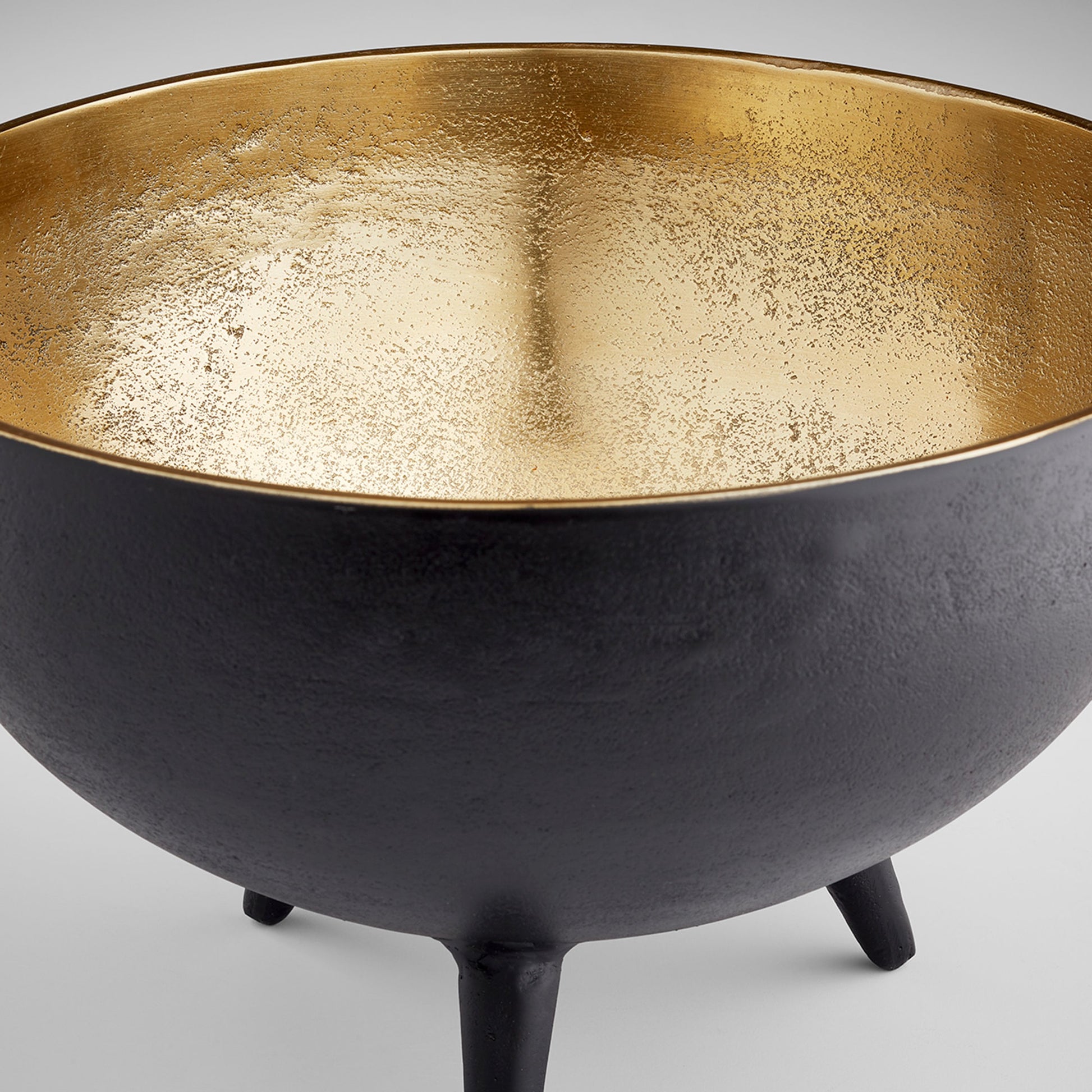 Inca Bowl by Cyan Design in matte black, gold. Made from aluminum in a eclectic & global style.